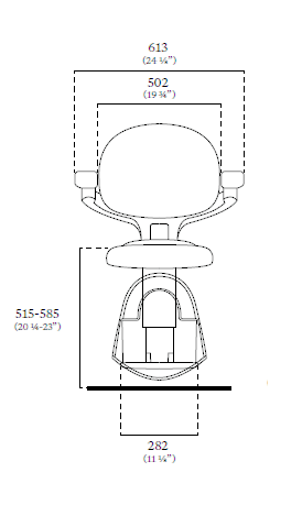 Flow X dimensions front