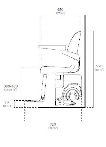 Flow X dimensions front